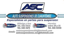 Horario de apertura Auto Suspensiones de Cuauhtemoc, Ciudad Cuauhtémoc