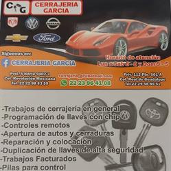 Horario de apertura CERRAJERÍA GARCÍA, Puebla