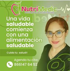 Nutrimedic nutriologa Rocio Gonzalez Gonzalez en Monclova (Tecnológico) - Horario de apertura