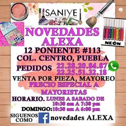 Horario de apertura Novedades ALEXA, Puebla